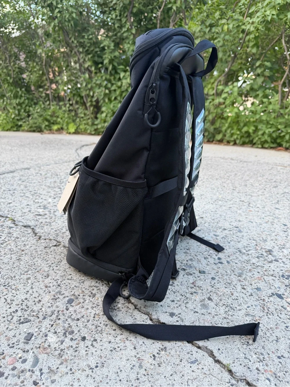 Nike Black Men's Elite Backpack with White Swoosh